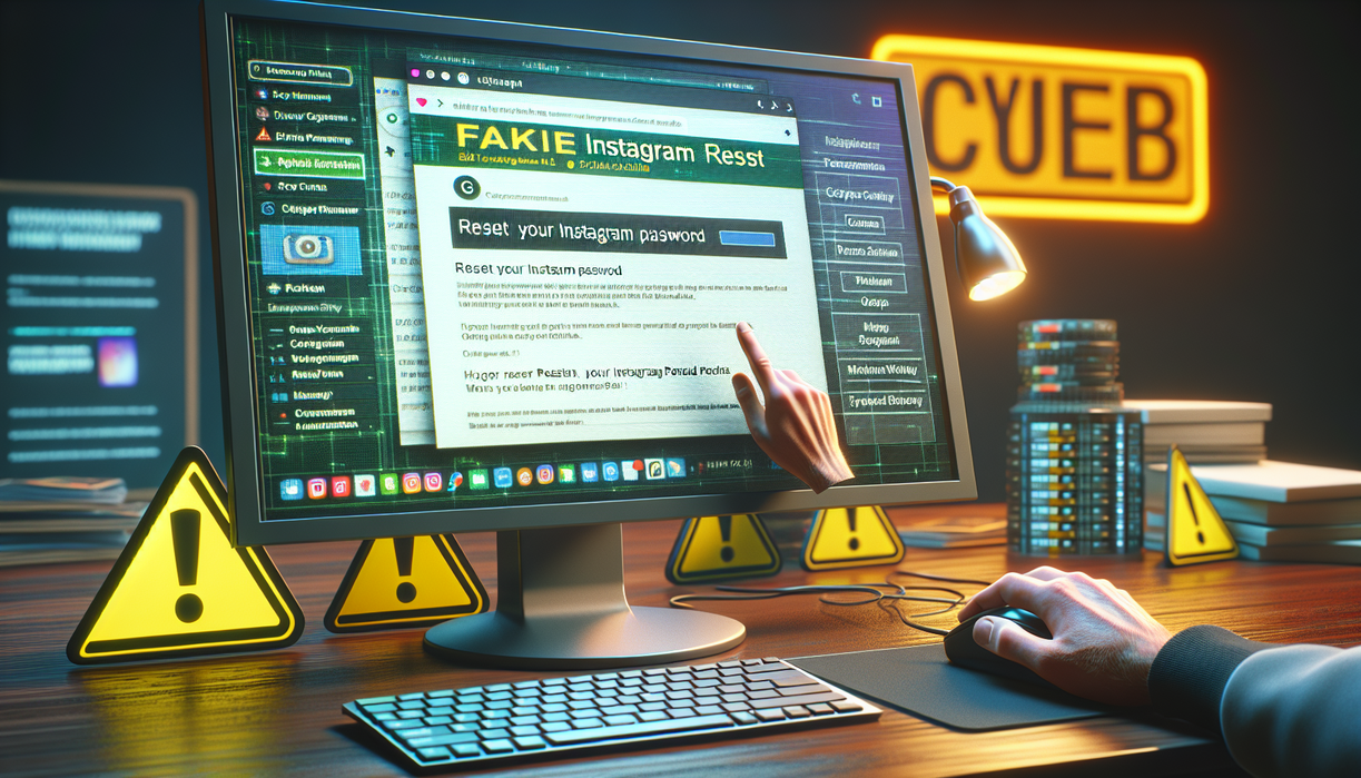 alt_text: "Hati-hati email reset Instagram palsu, bisa jadi trik penipuan siber. Jangan tertipu!"